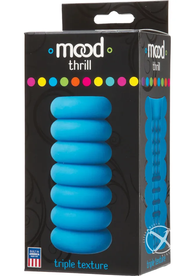 Mood Thrill Ultraskyn Masturbator Blue Mood Male Sex Toys