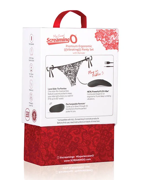 My Secret Premium Ergonomic Rechargeable Panty Vibe Set with Remote Control Black My Secret Female Sex Toys My Secret Premium Ergonomic Rechargeable Panty Vibe Set with Remote Control Black My Secret Female Sex Toys