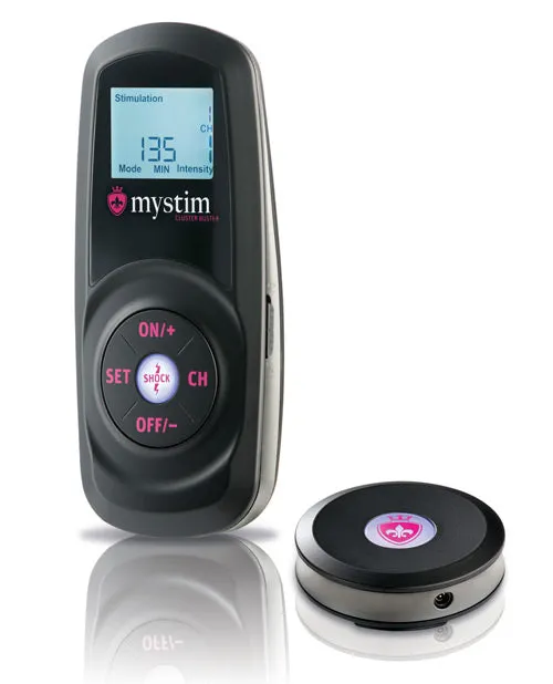 Mystim Cluster Buster Wireless eStim Starter Kit Black Mystim Anal