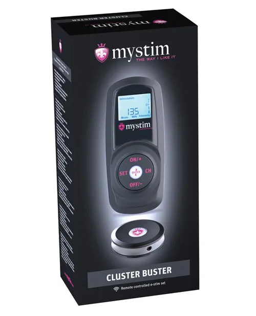 Mystim Cluster Buster Wireless eStim Starter Kit Black Mystim Anal Mystim Cluster Buster Wireless eStim Starter Kit Black Mystim Anal