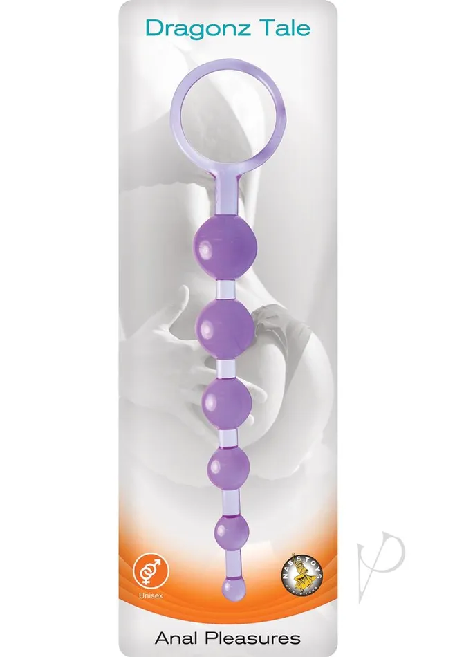 Nasstoys Anal Dragonz Tale Anal Pleasures Silicone Anal Beads Purple