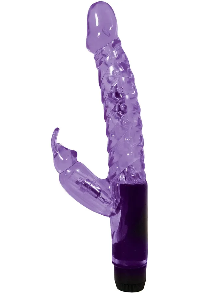 Nasstoys Vibrators Jelly Mini Rabbit Vibro Wand Silicone Vibrator Purple