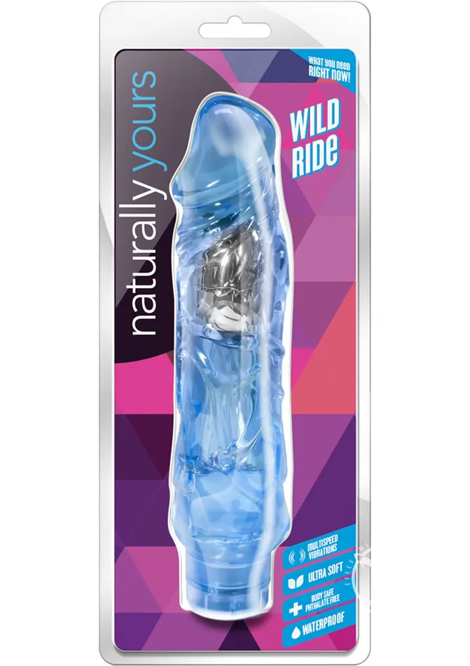 Naturally Yours Wild Ride Vibrating Dildo 9in Blue Naturally Yours Vibrators Naturally Yours Wild Ride Vibrating Dildo 9in Blue Naturally Yours Vibrators