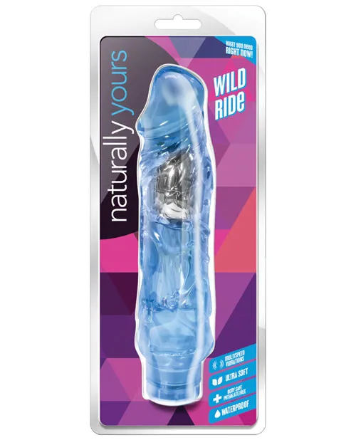 Naturally Yours Wild Ride Vibrating Dildo 9in Blue Naturally Yours Vibrators Naturally Yours Wild Ride Vibrating Dildo 9in Blue Naturally Yours Vibrators