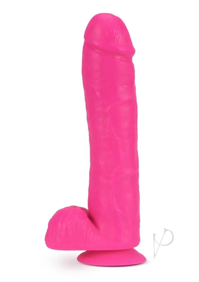 Neo Dildos Neo Dual Density Dildo 11in Neon Pink