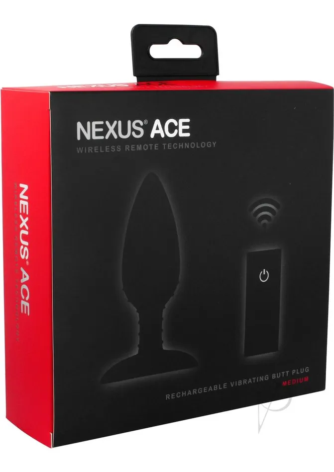Nexus Ace Rechargeable Silicone Vibrating Butt Plug with Remote Control Medium Black Nexus Anal Nexus Ace Rechargeable Silicone Vibrating Butt Plug with Remote Control Medium Black Nexus Anal