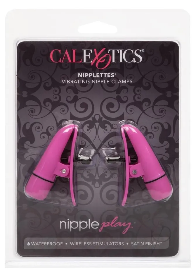 Nipple Play Couples Nipple Play Nipplettes Vibrating Nipple Clamps Pink
