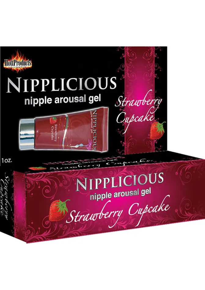 Nipplicious Couples NIPPLICIOUS Nipple Arousal Gel Strawberry Cupcake 1oz