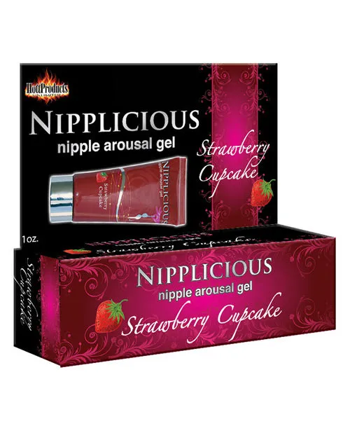 Nipplicious Couples NIPPLICIOUS Nipple Arousal Gel Strawberry Cupcake 1oz