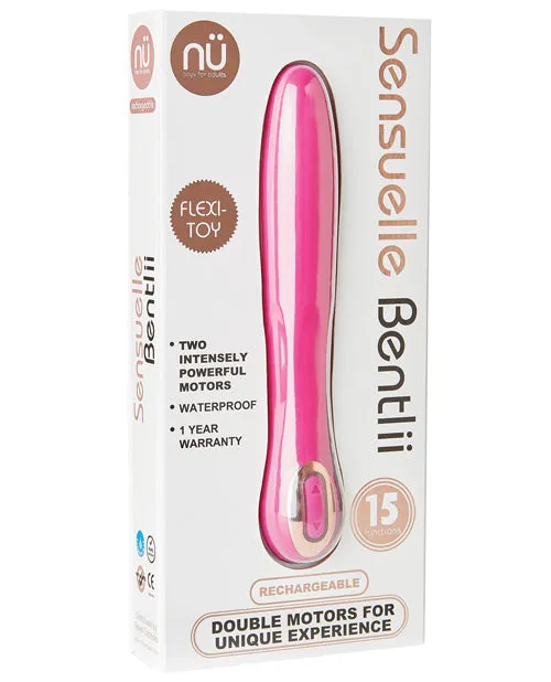 Nu Sensuelle Bentlii Rechargeable Silicone Vibrator Magenta Nu Sensuelle Female Sex Toys