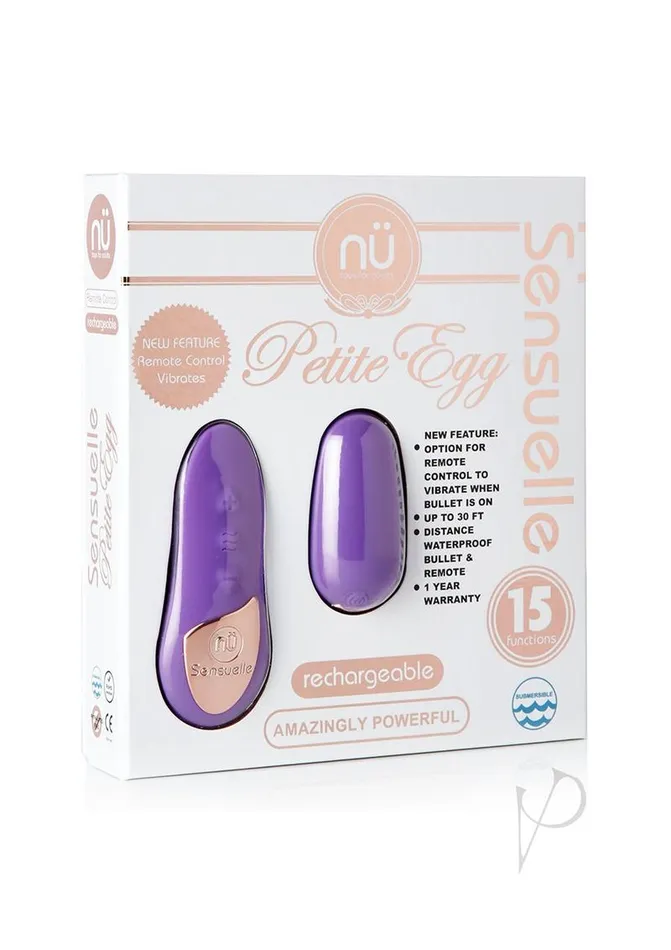 Nu Sensuelle Female Sex Toys Nu Sensuelle Petite Rechargeable Egg with Remote Control Purple Nu Sensuelle Female Sex Toys Nu Sensuelle Petite Rechargeable Egg with Remote Control Purple