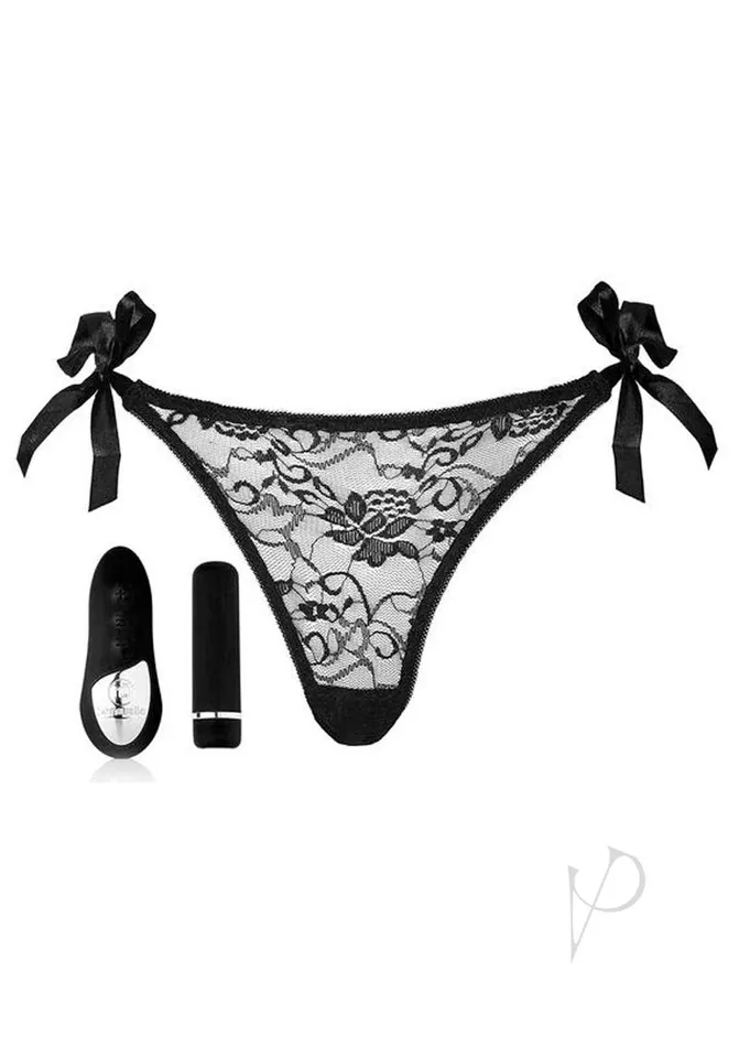 Nu Sensuelle Female Sex Toys Nu Sensuelle Pleasure Panty Vibe Rechargeable Silicone with Bullet and Remote Control Black