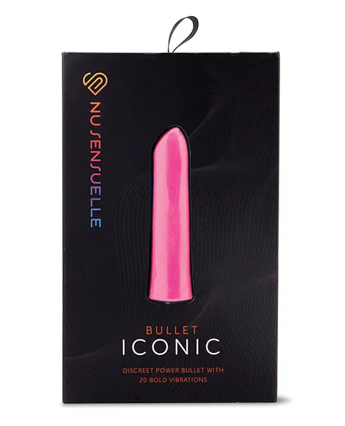 Nu Sensuelle Iconic Rechargeable Silicone Bullet Deep Pink Nu Sensuelle Vibrators