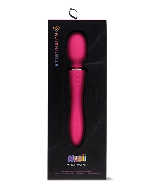 Nu Sensuelle Mika Nubii Rechargeable Silicone Mini Wand Pink Nu Sensuelle Vibrators Nu Sensuelle Mika Nubii Rechargeable Silicone Mini Wand Pink Nu Sensuelle Vibrators