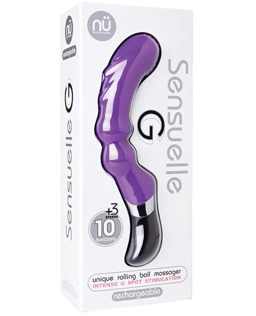 Nu Sensuelle Vibrators Nu Sensuelle G Unique Rolling Ball Rechargeable Massager Purple Nu Sensuelle Vibrators Nu Sensuelle G Unique Rolling Ball Rechargeable Massager Purple