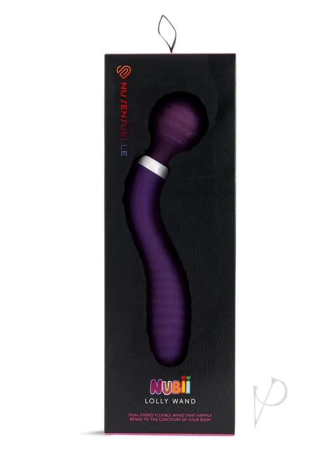 Nu Sensuelle Vibrators Nu Sensuelle Lolly Nubii Flexible Rechargeable Silicone Wand Purple Nu Sensuelle Vibrators Nu Sensuelle Lolly Nubii Flexible Rechargeable Silicone Wand Purple
