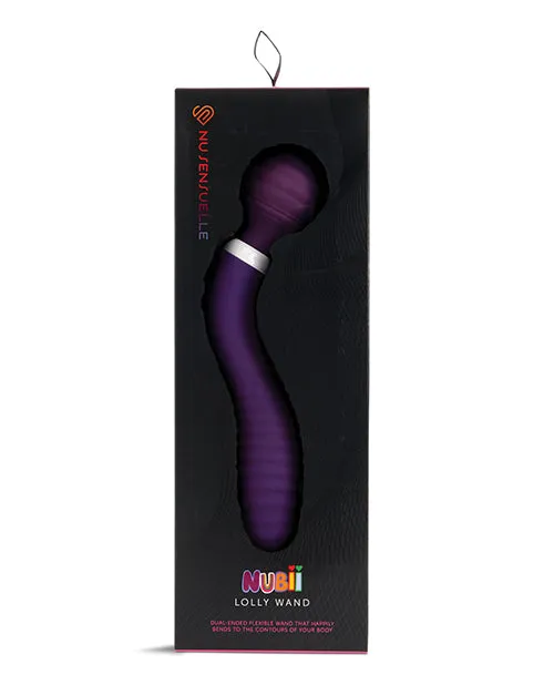 Nu Sensuelle Vibrators Nu Sensuelle Lolly Nubii Flexible Rechargeable Silicone Wand Purple Nu Sensuelle Vibrators Nu Sensuelle Lolly Nubii Flexible Rechargeable Silicone Wand Purple