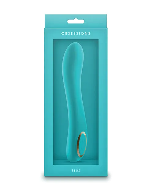 Obsessions Female Sex Toys Obsessions Zeus Rechargeable Silicone Vibrator Aqua Obsessions Female Sex Toys Obsessions Zeus Rechargeable Silicone Vibrator Aqua