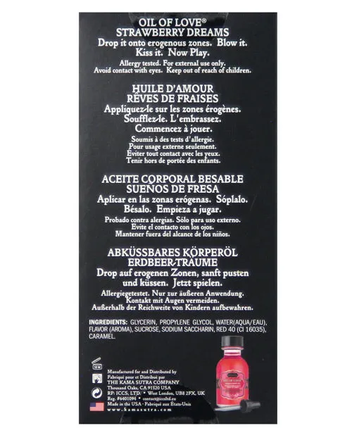 Oil Of Love Couples Kama Sutra Oil Of Love Strawberry Dreams 75oz