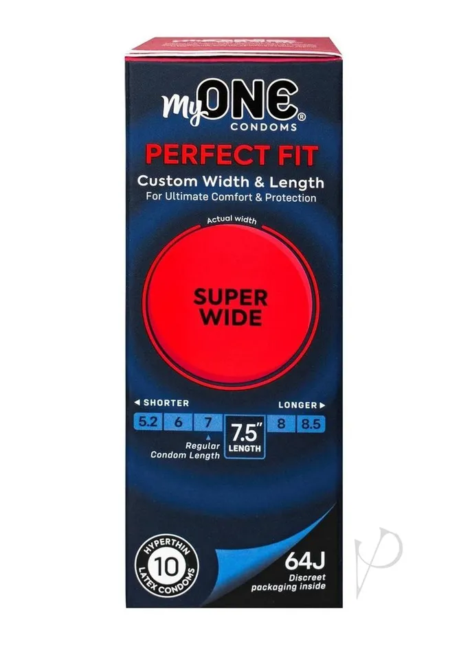 One My ONE Super Wide Condoms 10 Pack Female Sex Toys