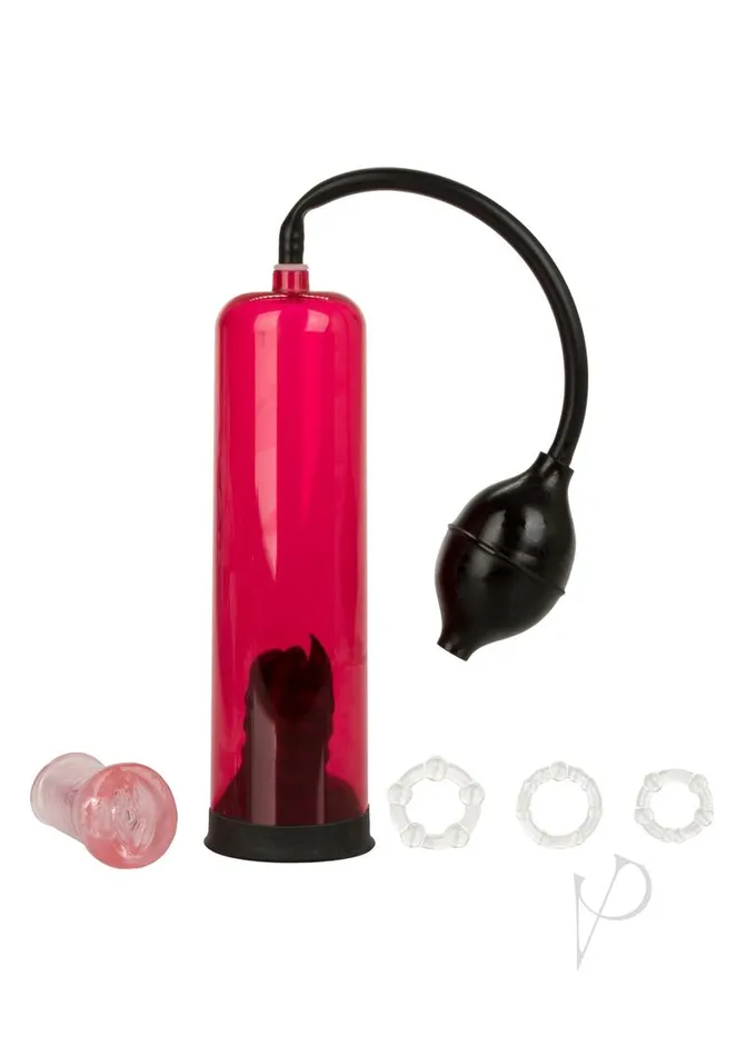 Optimum Series Male Sex Toys Optimum Series Masturstroke Pump and Masturbation Kit Red Optimum Series Male Sex Toys Optimum Series Masturstroke Pump and Masturbation Kit Red