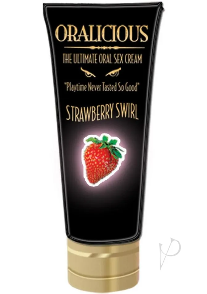 Oralicious Ultimate Oral Sex Cream 2oz Strawberry Swirl Oralicious Couples