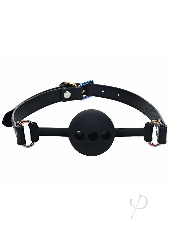 Ouch Anal Ouch Venice Collection Silicone Ball Gag Black