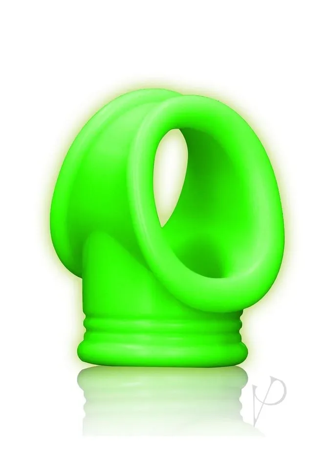 Ouch Cock Ring and Ball Strap Silicone Separator Glow in the Dark Green Ouch Male Sex Toys Ouch Cock Ring and Ball Strap Silicone Separator Glow in the Dark Green Ouch Male Sex Toys