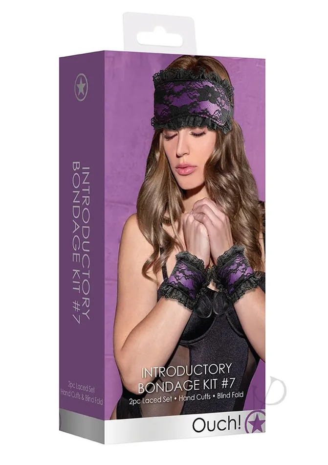 Ouch Couples Ouch Kits Introductory Bondage Kit 7 2 piece kit Purple