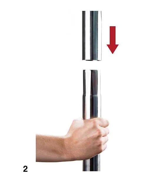 Ouch Dildos Shots Ouch Dance Pole Silver