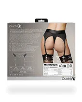 Ouch Female Sex Toys Ouch Vibrating StrapOn Thong with Adjustable Garters with Rechargeable Bullet XSSM Black Ouch Female Sex Toys Ouch Vibrating StrapOn Thong with Adjustable Garters with Rechargeable Bullet XSSM Black