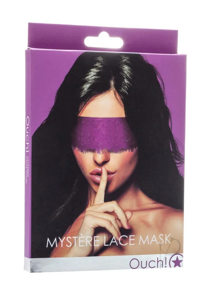 Ouch Mystere Lace Mask Purple Ouch Vibrators