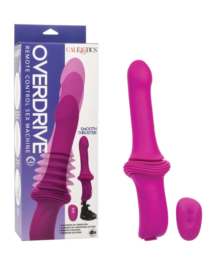 Overdrive Female Sex Toys Overdrive Rechargeable Silicone Sex Machine Smooth Thruster with Remote Control Pink Overdrive Female Sex Toys Overdrive Rechargeable Silicone Sex Machine Smooth Thruster with Remote Control Pink