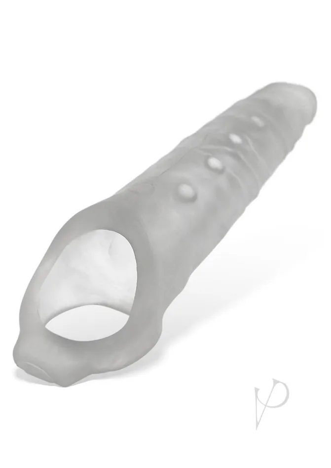 Oxballs Anal Snake DeepReacher Silicone Cocksheath Clear Ice