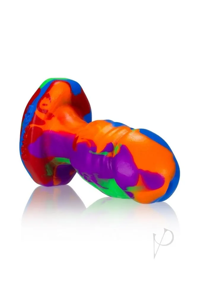 Oxballs Male Sex Toys Oxballs Honcho1 Silicone Anal Plug Rainbow