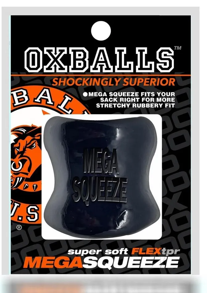 Oxballs Mega Squeeze Ergofit Ballstretcher Black Oxballs Anal