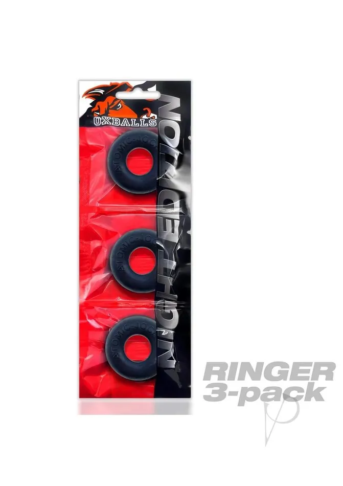 Oxballs Ringer Plus Silicone Cock Ring 3 Pack Night Edition Oxballs Male Sex Toys Oxballs Ringer Plus Silicone Cock Ring 3 Pack Night Edition Oxballs Male Sex Toys