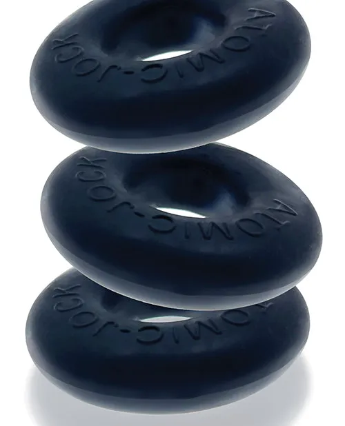 Oxballs Ringer Plus Silicone Cock Ring 3 Pack Night Edition Oxballs Male Sex Toys