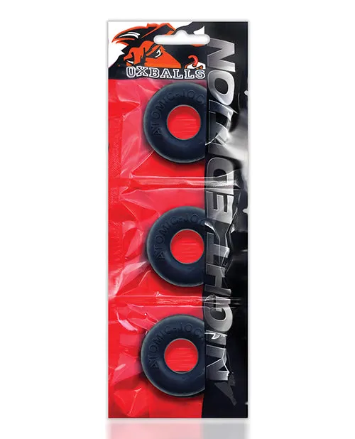 Oxballs Ringer Plus Silicone Cock Ring 3 Pack Night Edition Oxballs Male Sex Toys