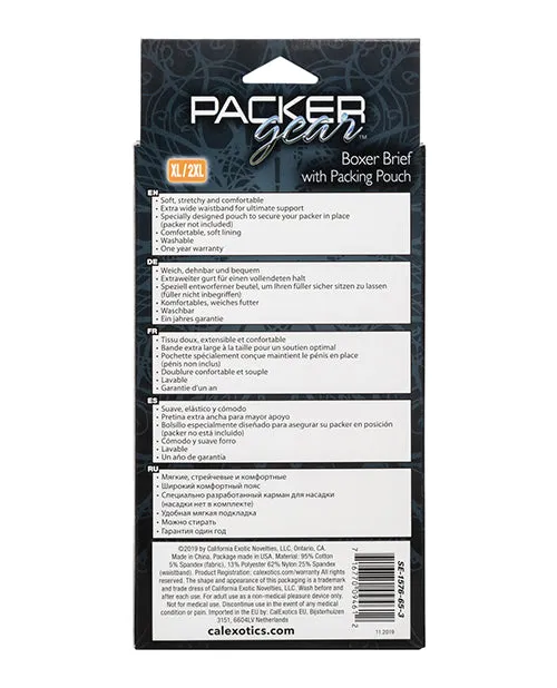 Packer Gear Packer Gear Boxer Brief with Packing Pouch XL2XL Black Female Sex Toys
