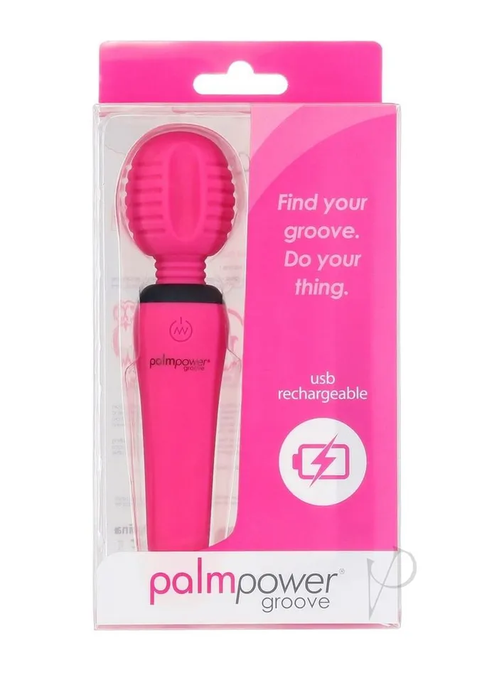 Palmpower Vibrators PalmPower Groove Mini Wand Rechargeable Silicone Massage Wand Fuchsia Palmpower Vibrators PalmPower Groove Mini Wand Rechargeable Silicone Massage Wand Fuchsia