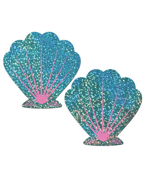 Pastease Vibrators Pastease Premium Glitter Shell Seafoam Green and Pink OS Pastease Vibrators Pastease Premium Glitter Shell Seafoam Green and Pink OS