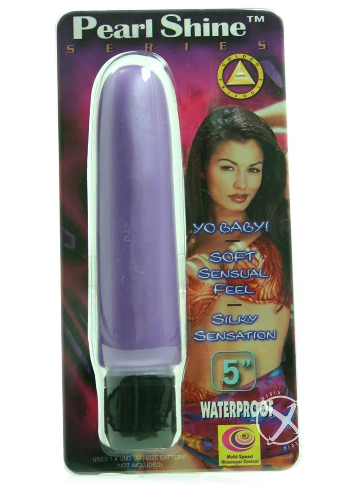 Pearl Shine Smooth Vibrator Purple Pearl Sheens Vibrators