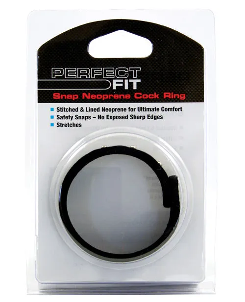 Perfect Fit Male Sex Toys Perfect Fit Snap Neoprene Cock Ring Black Perfect Fit Male Sex Toys Perfect Fit Snap Neoprene Cock Ring Black