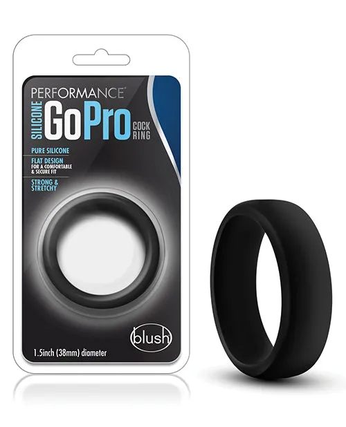 Performance Male Sex Toys Performance Silicone Go Pro Cock Ring Black