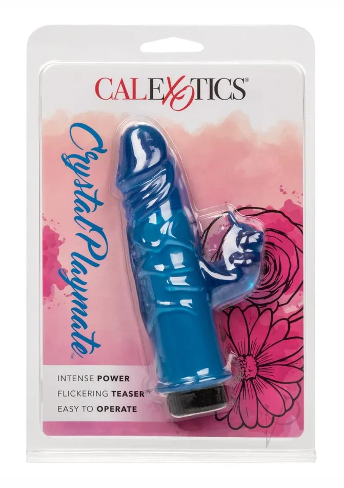 Personality Vibes Vibrators Crystal Playmate Dual Vibrating Rabbit Vibrator Blue
