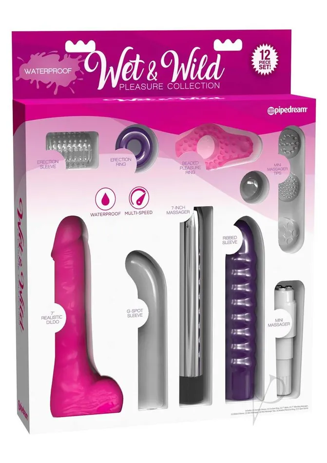 Pipedream Male Sex Toys Wet and Wild Pleasure Vibrating Sleeve Collection