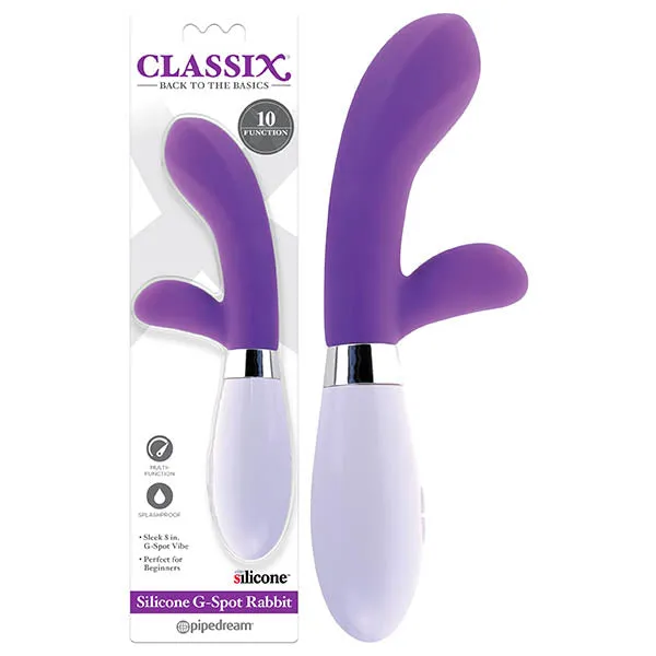 Pipedream Vibrators Classix Purple GSpot Rabbit Vibrator