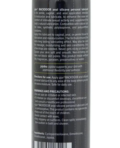 Pjur Back Door Anal Silicone Lubricant 85 oz Pjur Anal