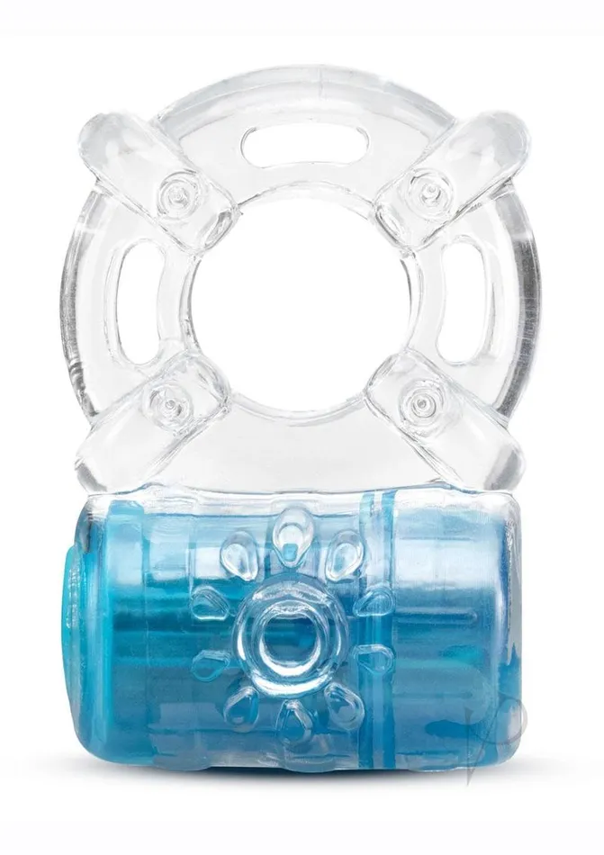Play with Me Pleaser Rechargeable Cock Ring Blue Play With Me By Blush Couples